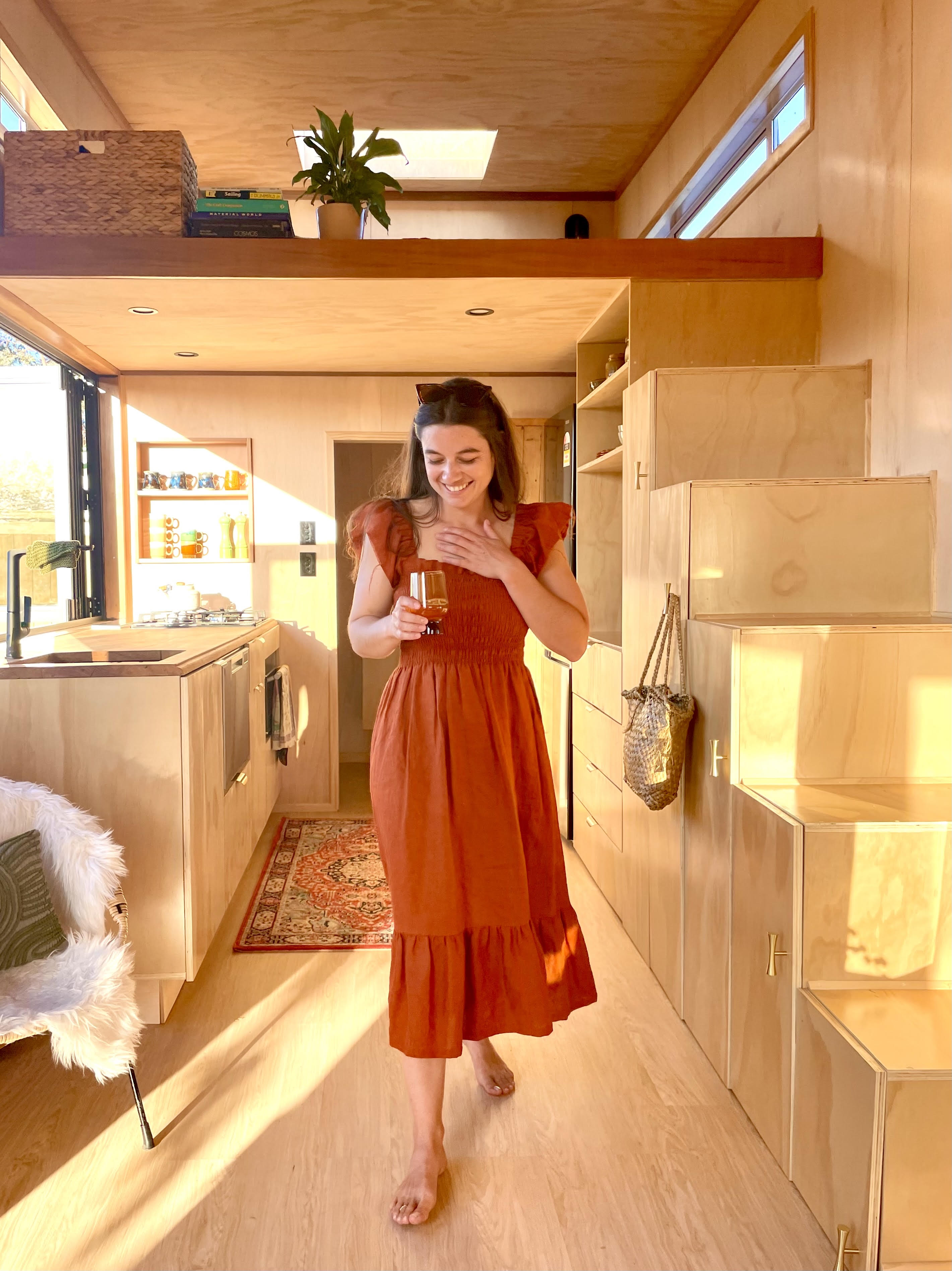 Georgia-Rae’s tiny house, how she built her home with no experience, and on a $50k budget!