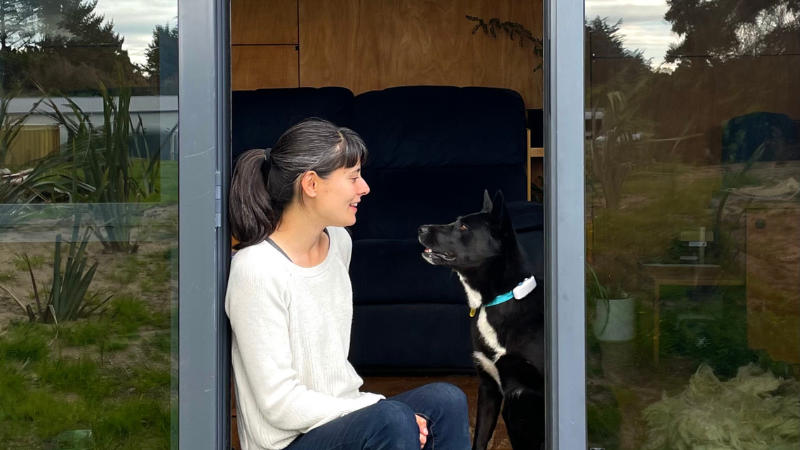 Escaping the cost of living crisis, Aimi & Olly found bliss in a budget-friendly, off-grid tiny home